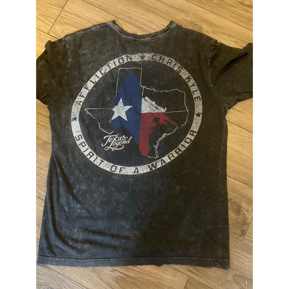 Affliction x Chris Kyle Texas Legend Spirit of a Warrior Graphic Tee M